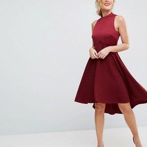 Ted Baker Kandal High Neck Hi Low Dress